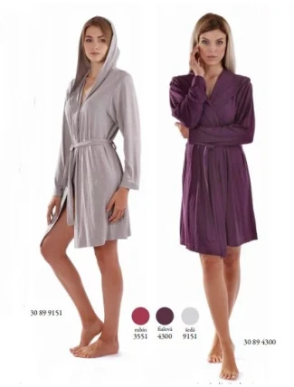 Dámský župan Angora 30 89 9151 šedá - Vestis Dámský župan Angora 30 89 9151 šedá - Vestis