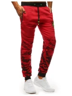 Pánské tepláky červené FashionStreet UX3618