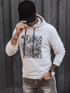 Pánská mikina FashionStreet ecru BX5469