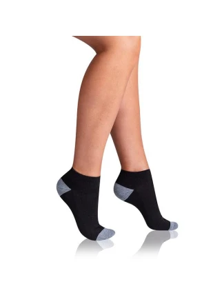 Dámské sportovní kotníkové ponožky 3 páry SPORT WOMEN IN-SHOE 3x - BELLINDA - černá