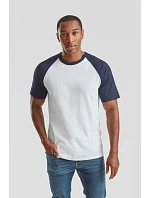 Fruit of the Loom Baseball T Raglánové tričko 16.1026 white/royal blue Fruit of the Loom Baseball T Raglánové tričko 16.1026 white/royal blue