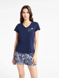 Dámské pyžamo Bluebird 40621-59X Námořnická modrá - Henderson Ladies