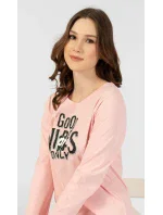 Dámská noční košile s dlouhým rukávem Good vibes