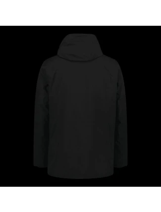 Pánská zimní sportovní bunda dlouhá CMP kabát s kapucí černá (34K0157/U901) pánské