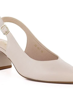 Dámské lodičky s páskem béžové Sergio Leone SK463