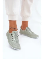 Dámské Kožené Polobotky Z Přírodní Kůže Artiker 54C0833 Světle Zelené