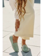 Dámské Semišové Mokasíny Big Star RR274945 Zelené