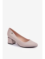 Lodičky na podpatku Vinceza 62292 Šedé