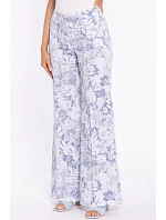 M911 Široké kalhoty s potiskem a zapínáním na zip - model 1 M911 Široké kalhoty s potiskem a zapínáním na zip - model 1