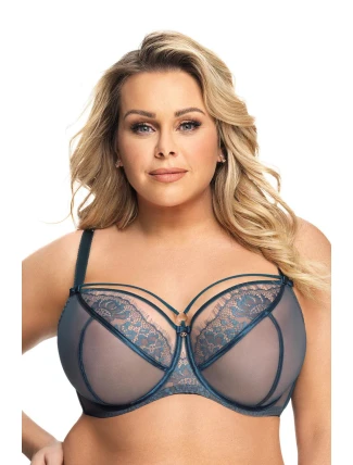 Dámská podprsenka PARADISE K496 Zelená - Gorsenia Dámská podprsenka PARADISE K496 Zelená - Gorsenia