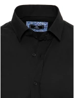 Pánská elegantní černá košile FashionStreet DX2478