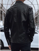 Pánská kožená bunda černá FashionStreet TX4711