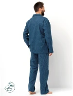 Pánské pyžamo Key MNS 815 B25 délka/r M-2XL na zip Pánské pyžamo Key MNS 815 B25 délka/r M-2XL na zip