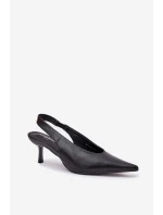 Lakované Lodičky S Odkrytým Patou Černé Emmizola Lakované Lodičky S Odkrytým Patou Černé Emmizola