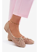 Síťové baleríny s ozdobou Vinceza 62270 Zlaté