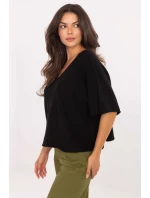 Svetr s krátkým rukávem model 216684 Italy Moda Svetr s krátkým rukávem model 216684 Italy Moda