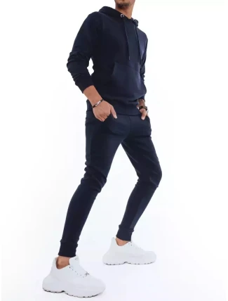 Pánské tmavě modré tepláky FashionStreet AX0429 Pánské tmavě modré tepláky FashionStreet AX0429