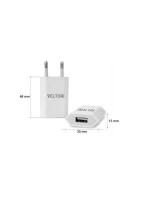 VELTORI POWER ON USB 5V 1A VTL1 Univerzální nabíječka pro chytré hodinky VELTORI POWER ON USB 5V 1A VTL1 Univerzální nabíječka pro chytré hodinky