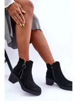 Kožené klasické boty dámské černé Limoso Kožené klasické boty dámské černé Limoso