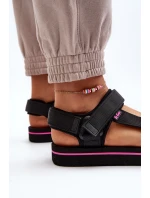 Dámské sandály na platformě Lee Cooper LCW-24-05-2751L Černé