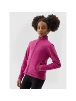 4F Junior dívčí fleece s pravidelným límcem 4FJWSS24TFLEF166-53S