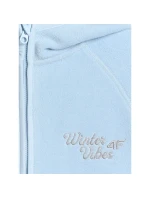 Dívčí volný fleece s kapucí 4F 4FJRAW25TFLEF444-33S