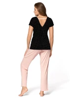 Pyžamo Iris Black and Powder Pink - Babella Pyžamo Iris Black and Powder Pink - Babella