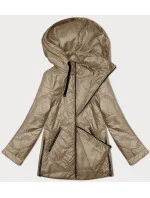 Lehce zateplená prošívaná dámská bunda v barvě cappuccino S'West (B8242-12) Lehce zateplená prošívaná dámská bunda v barvě cappuccino S'West (B8242-12)