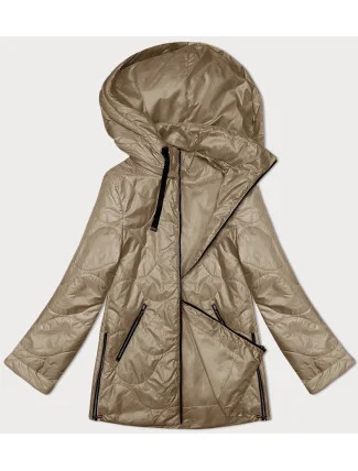 Lehce zateplená prošívaná dámská bunda v barvě cappuccino S'West (B8242-12) Lehce zateplená prošívaná dámská bunda v barvě cappuccino S'West (B8242-12)