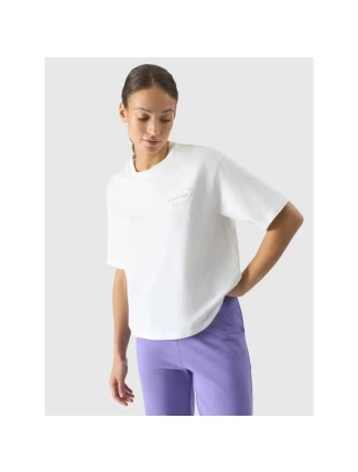 Dámské tričko oversize s potiskem 4F 4FRSS24TTSHF2089-11S