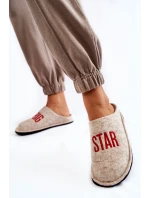 Domácí pantofle Big Star KK276021 Béžová Domácí pantofle Big Star KK276021 Béžová