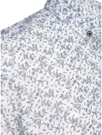 Pánská bílá košile s krátkým rukávem FashionStreet KX1041 Pánská bílá košile s krátkým rukávem FashionStreet KX1041