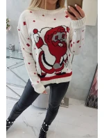 Svetr s Otcem Vánoc ecru