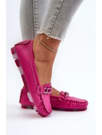 Semišové pohodlné mokasíny Fuchsia Giovana