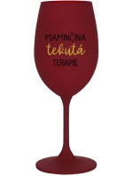 MAMINČINA TEKUTÁ TERAPIE - bordo sklenice na víno 350 ml