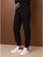 Dámská souprava z kordového úpletu – mikina a joggerové kalhoty, černá, FashionStreet AY1221 Dámská souprava z kordového úpletu – mikina a joggerové kalhoty, černá, FashionStreet AY1221
