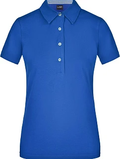 Daiber JN 969 Dámské piqué polo "Plain" 02.0969 royal/royal/white