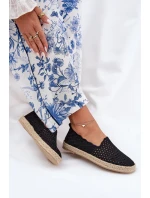 Dámské Espadrilky S Pletením Vinceza 13625 Černé
