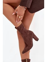 Boty na podpatku model 217737 Step in style Boty na podpatku model 217737 Step in style