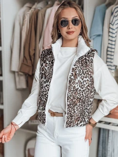 Dámská krátká oboustranná vesta CHIPUFF bílá FashionStreet TY4821