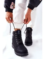 Dámské Turistické Kotníkové Boty Černé Grunders