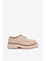 Dámské Mokasíny S Šněrováním Big Star NN274053 Béžové