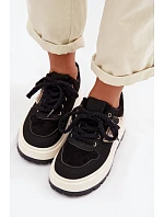 Dámské tenisky na platformě černé Florinda