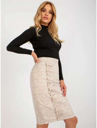 Sukně LK SD 506633.11 béžová Sukně LK SD 506633.11 béžová