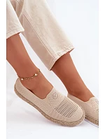 Dámské espadrilky Vinceza Béžové