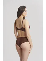 Dámská podprsenka Tango 3251B Tmavě hnědá Nutmeg vzor - Panache