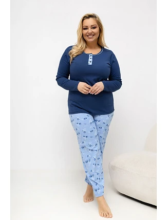 Pohodlná pyžama pro plnoštíhlé model 226132 Forever Pink Pohodlná pyžama pro plnoštíhlé model 226132 Forever Pink