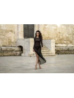 Šaty V-10679 černé - Axami