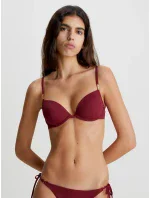 Dámská plavková podprsenka bikini KW0KW02278 XN0 bordó - Calvin Klein Dámská plavková podprsenka bikini KW0KW02278 XN0 bordó - Calvin Klein