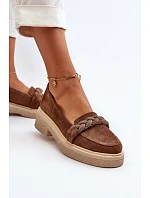 Dámské semišové mokasíny Zazoo 3429/W hnědé - Zazoo Dámské semišové mokasíny Zazoo 3429/W hnědé - Zazoo